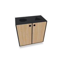 Cube Design Quadro Miljstation med 2 rum