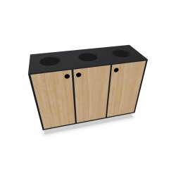Cube Design Quadro Miljstation med 3 rum