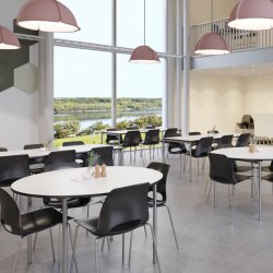 Dencon Delta kantineborde med fast stel