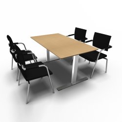 Dencon Delta mdebord og stole til 4 eller 6 personer