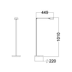 Glamox Motus Floor 2 gulvlampe