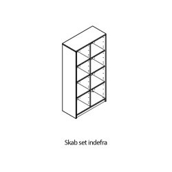 Fumac Jive skab med 8 rum