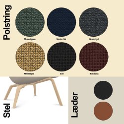 Johanson Atticus loungestol med ben i eg