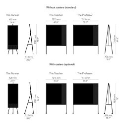 CHAT BOARD Squad fritstende tavle