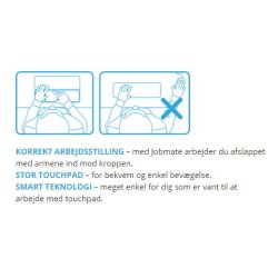 Matting TOUCH Ergonomisk Museplade